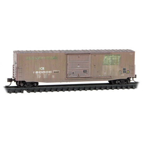 Micro Trains N Scale Weathered Conrail Boxcar Three Pack - Foam Nest