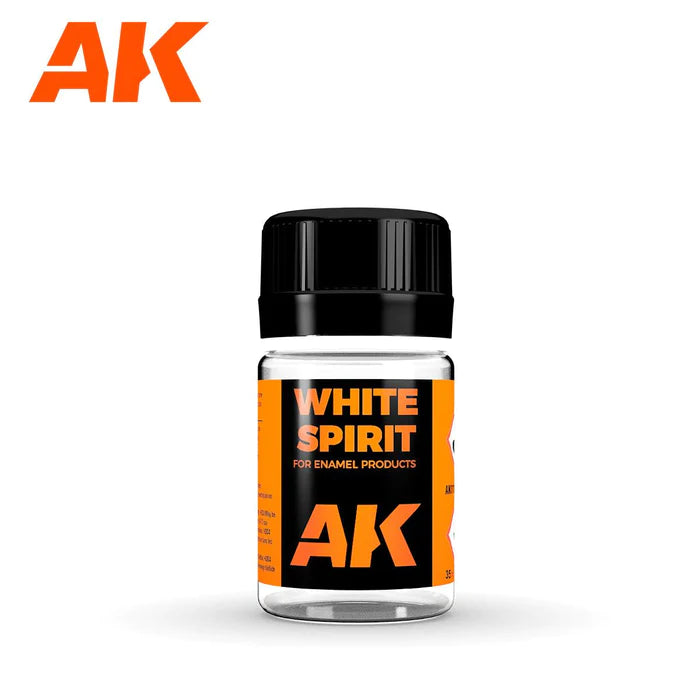 AK Interactive White Spirit Enamel Thinner 35ml Bottle