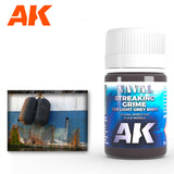 AK Interactive Light Grey Ships Streaking Grime Enamel Paint 35ml Bottle