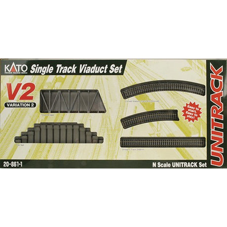 Kato N Scale V2 Single Track Viaduct Set 20-861