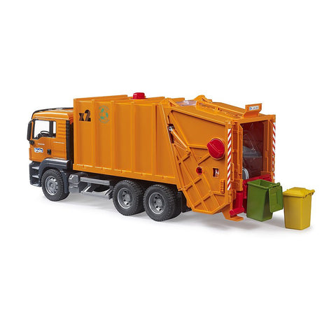 Bruder Toys MAN TGS garbage truck orange