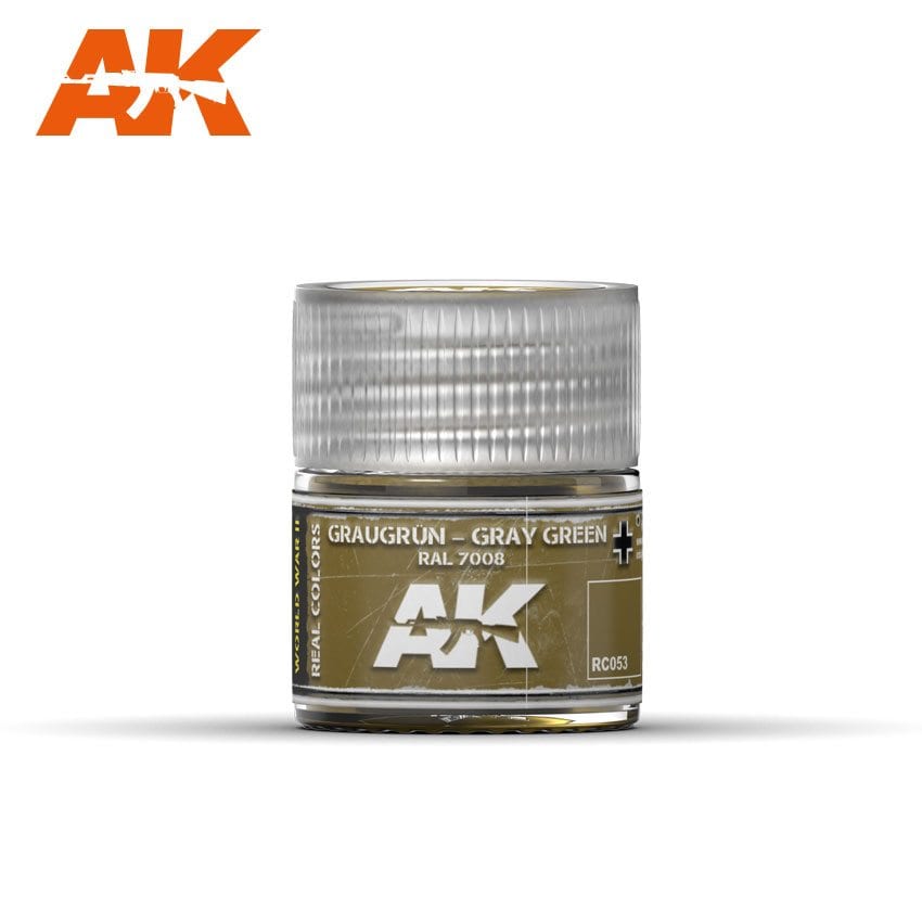 AK Interactive Real Colors Graugr?n-Gray Green RAL 7008 10ml