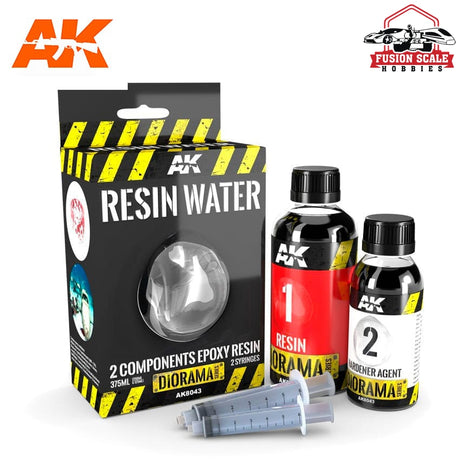 AK Interactive Resin Water 2 Part Epoxy Resin 375ml - Fusion Scale Hobbies
