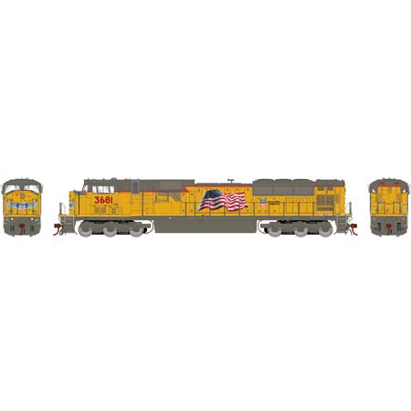 Athearn Genesis  HO Scale G2 SD90MAC, UP #3681 - Fusion Scale Hobbies