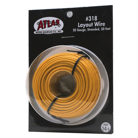 Atlas HO 20g Wire Yellow (50ft) Model Parts Warehouse
