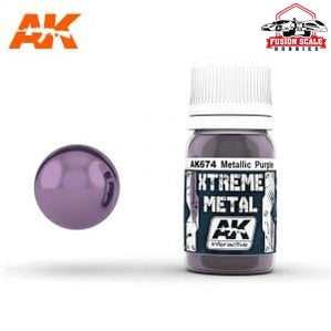 AK Interactive Xtreme Metal Purple Metallic Paint 30ml Bottle - Fusion Scale Hobbies