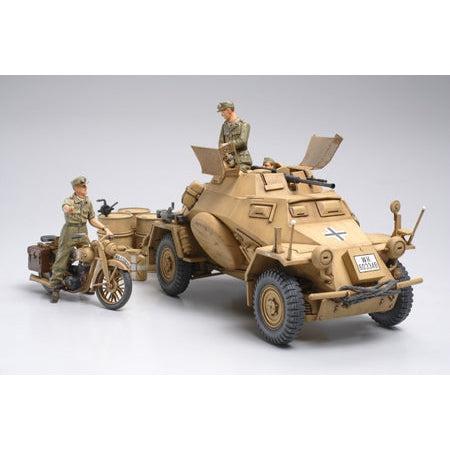 1/35 SdKfz 222 w/DKW Motorcycle N African Campaign - Fusion Scale Hobbies