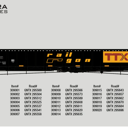 Collection image for: Aurora Miniatures HO Scale National Steel Car 3650 cf 66’ Gondolas