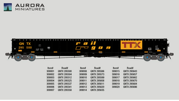 Aurora Miniatures HO Scale National Steel Car 3650 cf 66’ Gondolas
