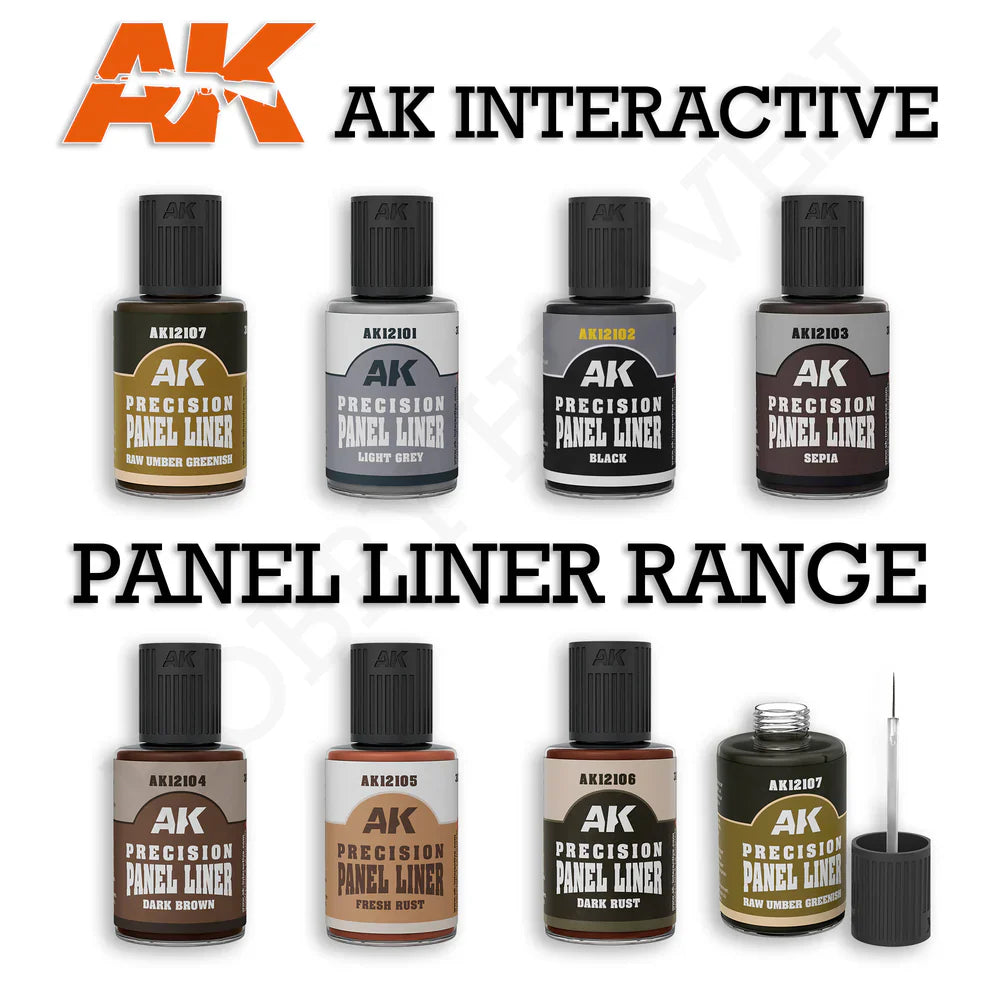 AK Interactive Panel Line Washes | Scale Modeling Weathering Detail ...