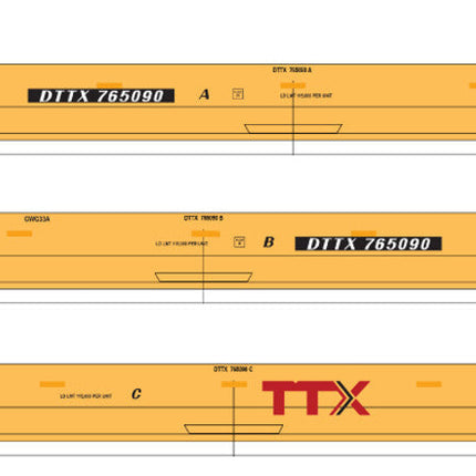 Collection image for: Intermountain HO Scale Gunderson 3 Unit Well Cars