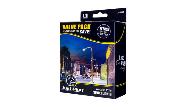 Woodland Scenics Just Plug Value Packs N Scale Street Lights | Fusion Scale Hobbies