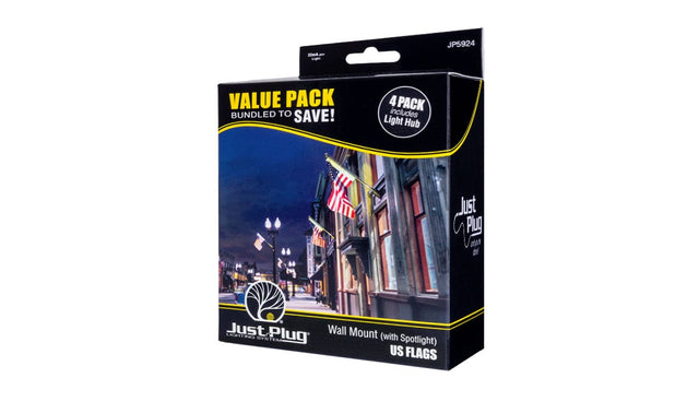 Woodland Scenics Just Plug Value Pack Flags | Fusion Scale Hobbies