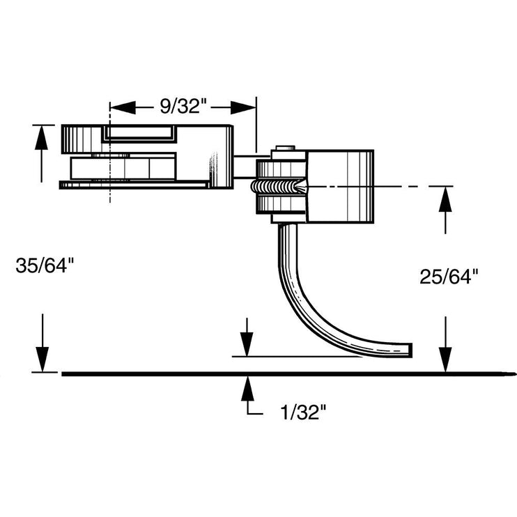 Kadee #32 HO Scale 30-Series Plastic Couplers with Gearboxes - Medium (9/32") Overset Shank