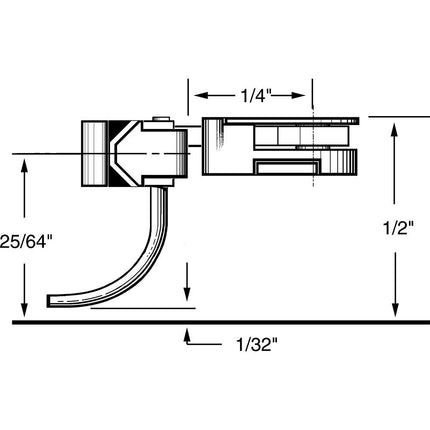 Kadee #35 HO Scale 30-Series Plastic Couplers with Gearboxes - Short (1/4") Overset Shank