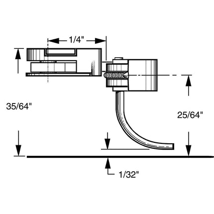 Kadee #35 HO Scale 30-Series Plastic Couplers with Gearboxes - Short (1/4") Overset Shank