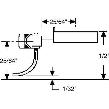 Kadee #149 HO Scale 140-Series Whisker Metal Couplers with Gearboxes - Long (25/64") Overset Shank