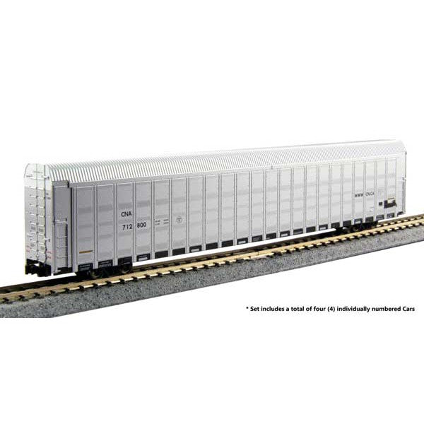 Kato N Scale Canadian National Aluminum Autorack 4 Car Set 712846, 712849, 712853, 712952