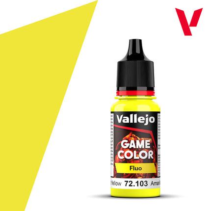 Vallejo Game Color Fluorescent Yellow 18 ml