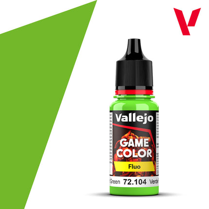 Vallejo Game Color Fluorescent Green 18 ml