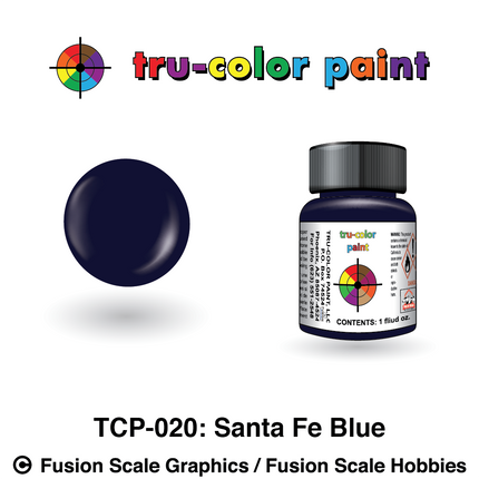 Tru Color Paint TCP-020 Santa Fe Blue 2oz TCP020