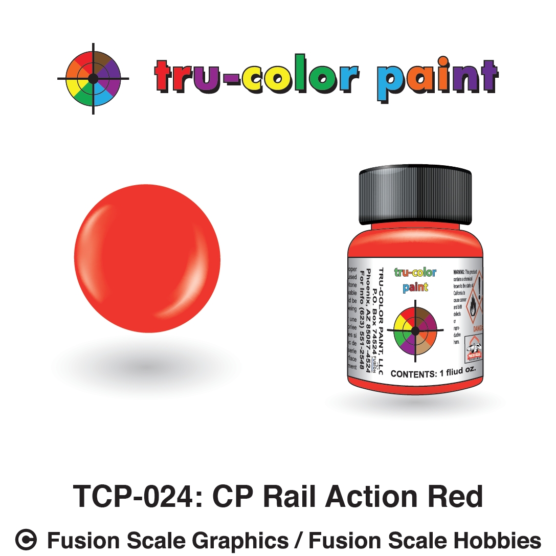 Tru Color Paint Canadian Pacific Rail Action Red 1oz