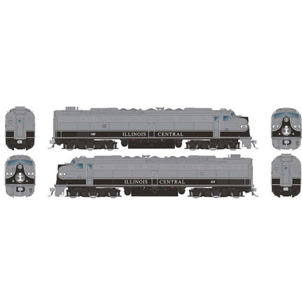 Rapido HO Illinois Central 100 + 101 EMD HEP E8A/E8A DCC/Sound