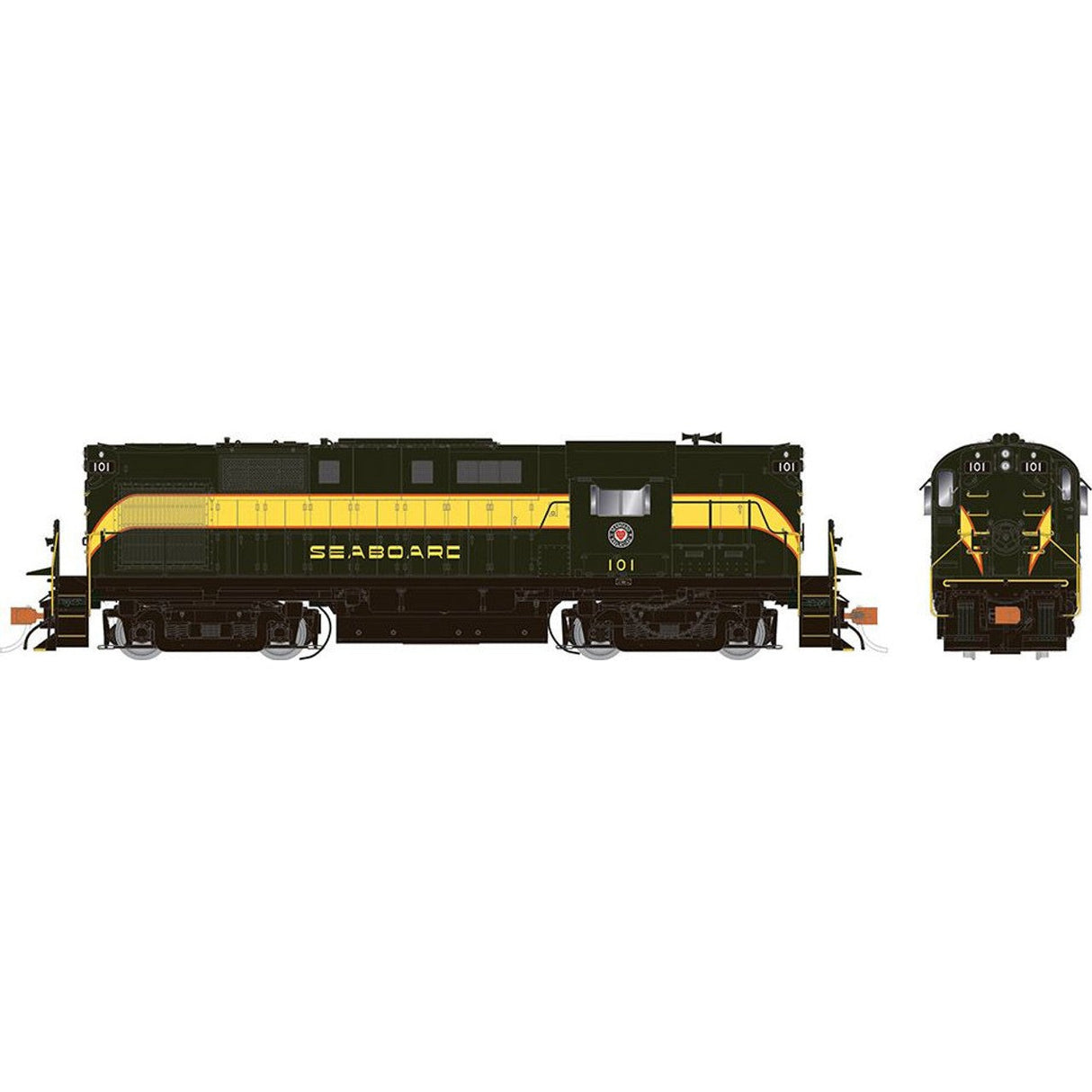 Rapido HO Scale Seaboard Air Line Delivery RS-11 Diesel Locomotive DCC Sound 104 RAP31588