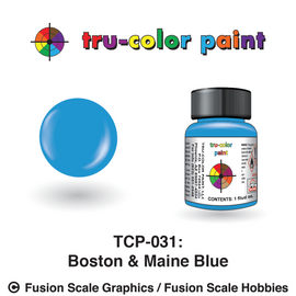 Tru Color Paint TCP-031 Boston and Maine Blue 1oz TCP031