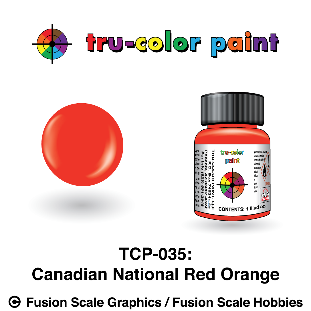 Tru Color Paint CN Red Orange 1oz