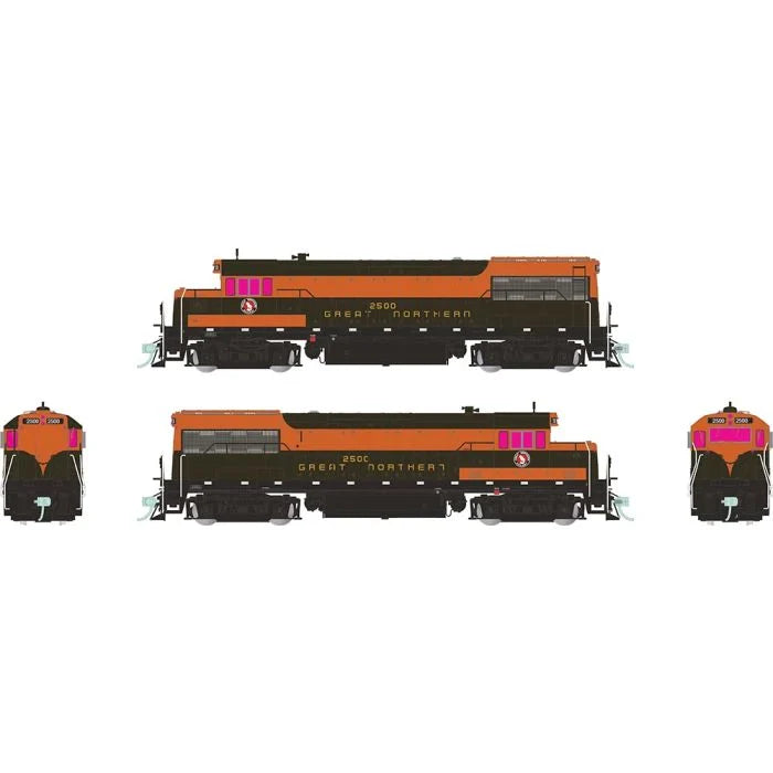 Rapido HO Scale Great Northern GE U25B Low Hood (DC/Silent) #2508 | Fusion Scale Hobbies