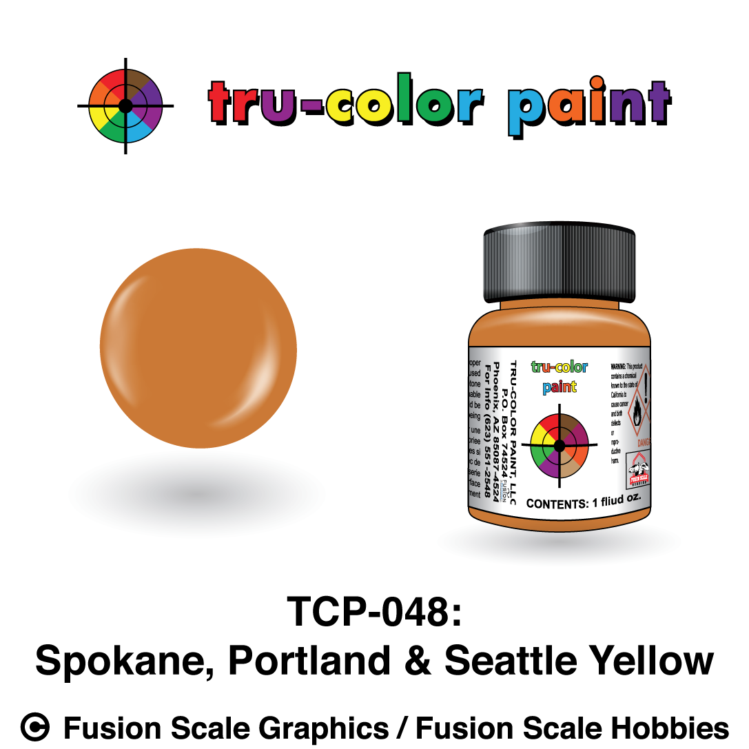 Tru Color Paint Spokane, Portland & Seattle Yellow SP&S Yellow 1oz