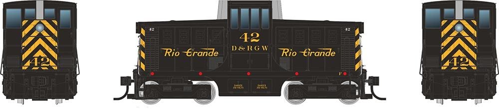 Rapido 048011 HO GE 44 Tonner (DC/Silent) Rio Grande Black & Yellow #38