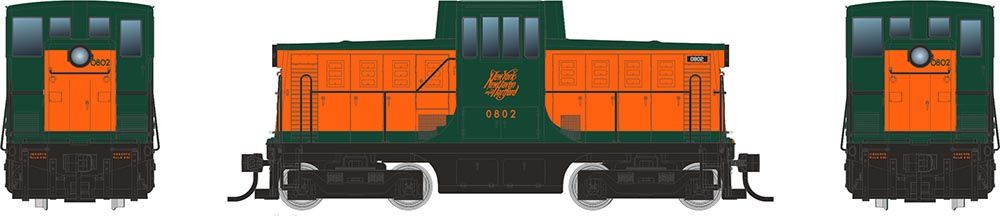 Rapido 048014 HO GE 44 Tonner (DC/Silent) New Haven Warm Orange #0801