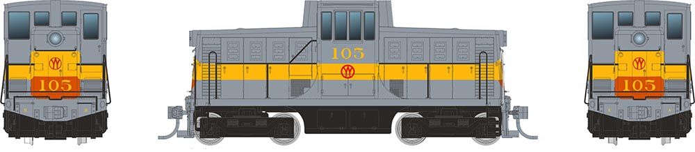 Rapido 048517 HO GE 44 Tonner (DC/DCC/Sound) New York, Ontario & Western Grey #101