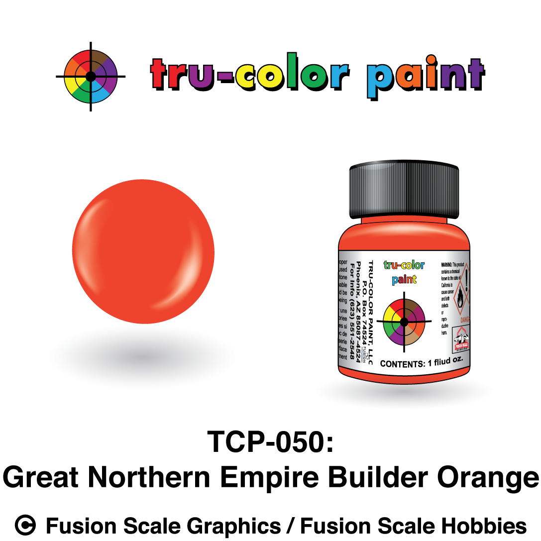 Tru Color Paint BGreat Northern Empire Builder Orange 1oz