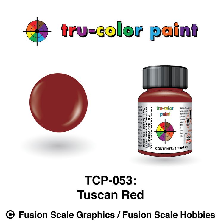 Tru Color Paint Tuscan Red 1oz