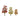 JTT 92063 HO scale Sycamore Trees - Autumn - 2-pack