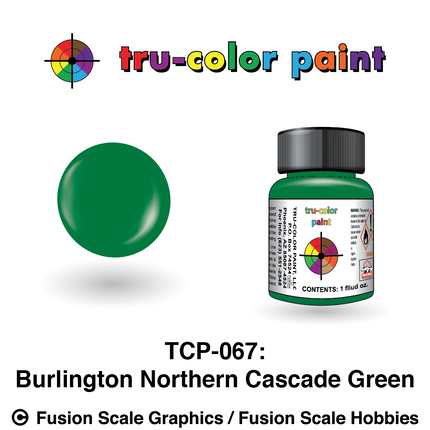 Tru Color Paint Burlington Northern Cascade Green 1oz