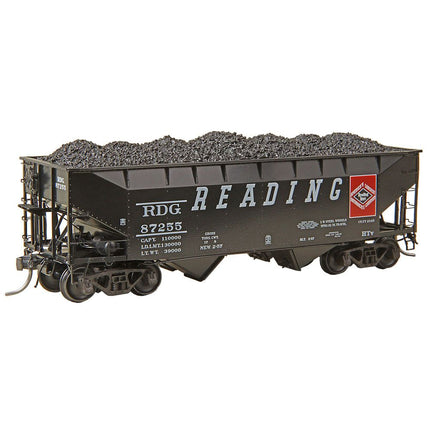 Kadee Cars HO Scale Reading 50 Ton AAR Standard 2 Bay Open Hopper RD# RDG 87255