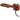 Kadee #900R G Scale Type E Straight Centerset Coupler Only - Rust