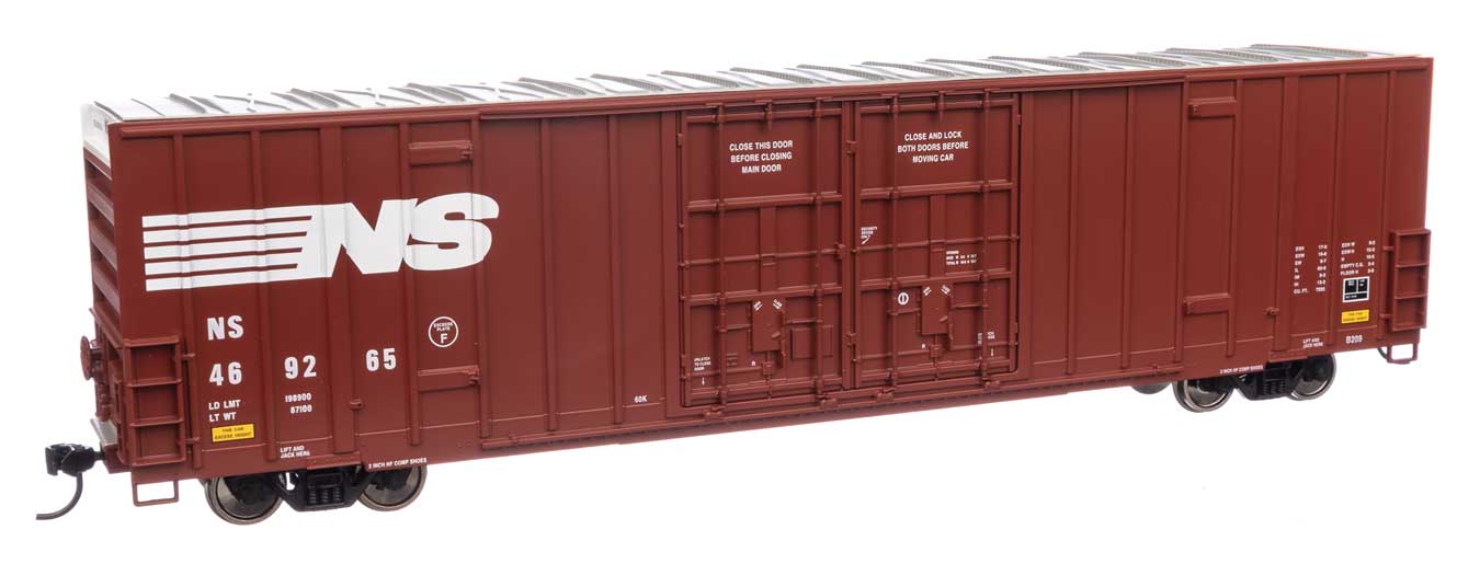 Walthers Mainline HO Scale Norfolk Southern #469265 60' High Cube Plate F Boxcar