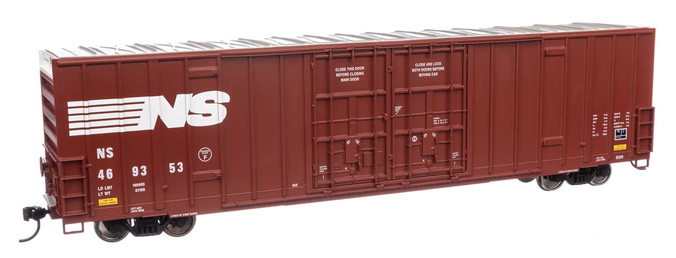 Walthers Mainline HO Scale Norfolk Southern #469353 60' High Cube Plate F Boxcar