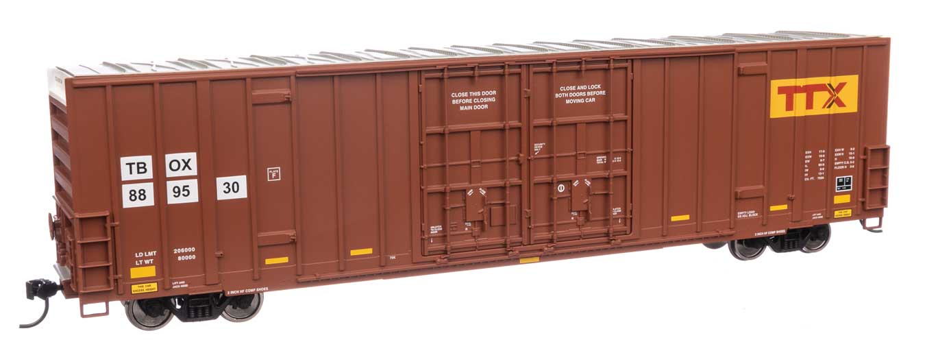 Walthers Mainline HO Scale TTX TBOX #889530 60' High Cube Plate F Boxcar