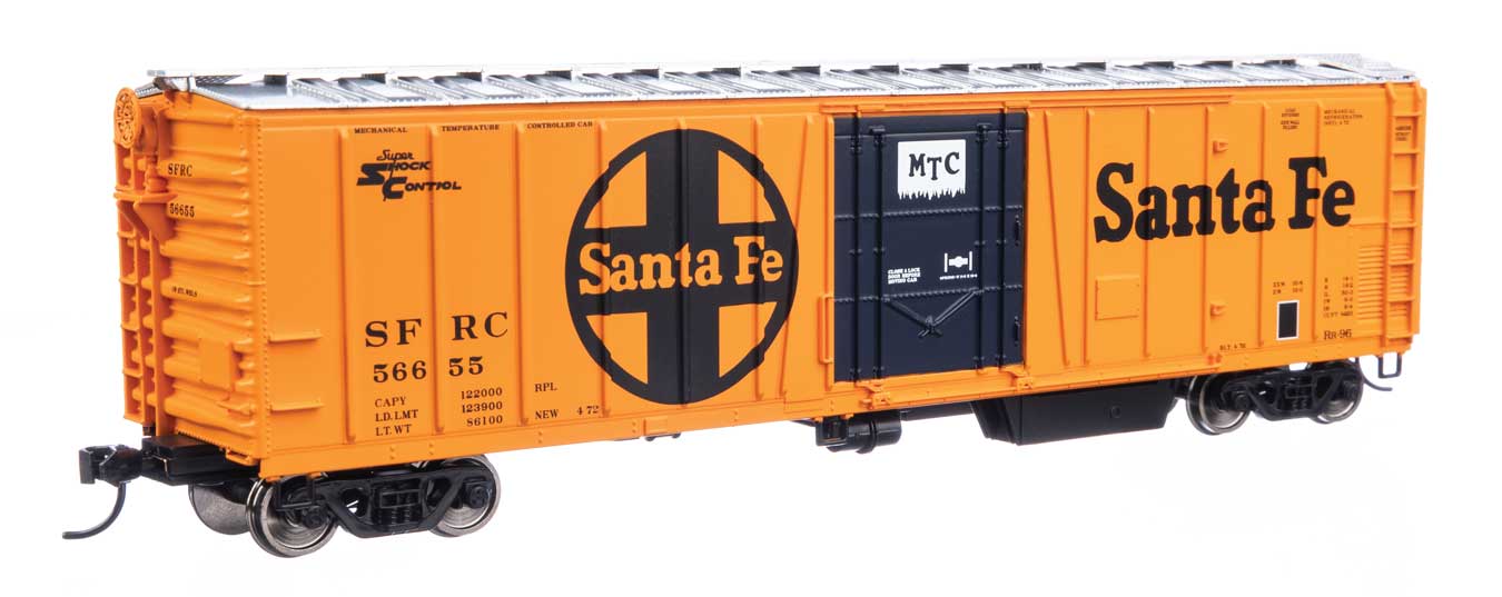 Walthers Mainline HO ATSF #56655 50' AAR Mechanical Refrigerator Car