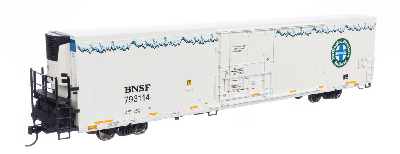 Walthers Mainline HO BNSF Railway #793114 72' Modern Refrigerator Boxcar