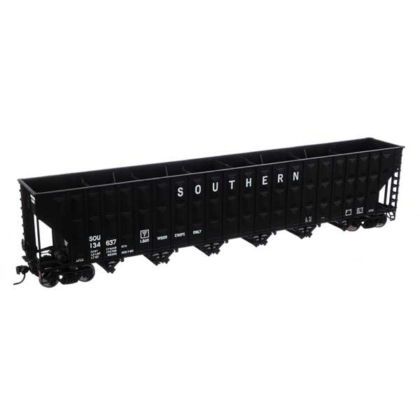 Walthers Mainline HO Scale  Wood Chip Hopper Car SOU #134637 blk