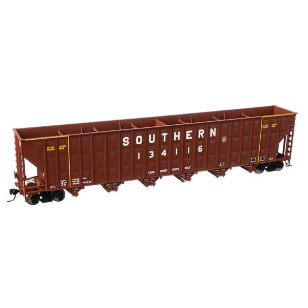 Walthers Mainline HO Scale Wood Chip Hopper Car SOU #134116 brwn