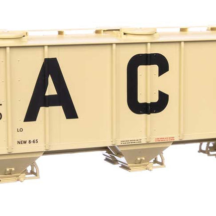 Walthers Mainline HO Scale Atlantic Coast Line #120700 50' Pullman-Standard PS-2 2893 3-Bay Covered Hopper