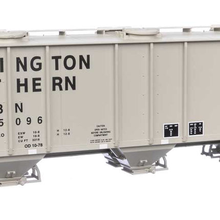 Walthers Mainline HO Scale Burlington Northern #435096 50' Pullman-Standard PS-2 2893 3-Bay Covered Hopper